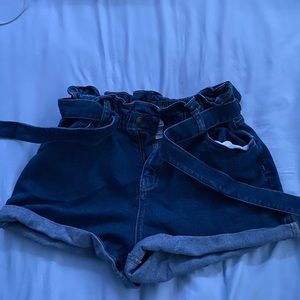 time and tru high wasted tie shorts